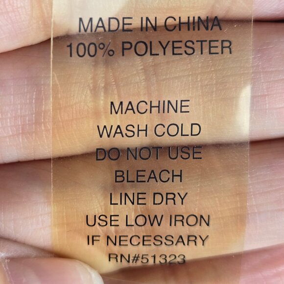 Chaus Size Medium Blue Black White Flowy Blouse Sheer Lightewight Stripes - Picture 7 of 9